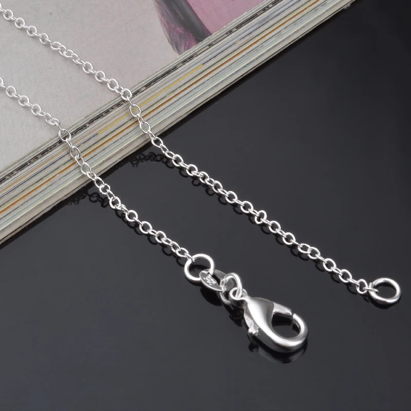 

Utimtree 1MM 16-24 Inches Stylish Water Wave Chain Necklace Fashion Silver Jewelry DIY Necklaces Accessory For Women And Men