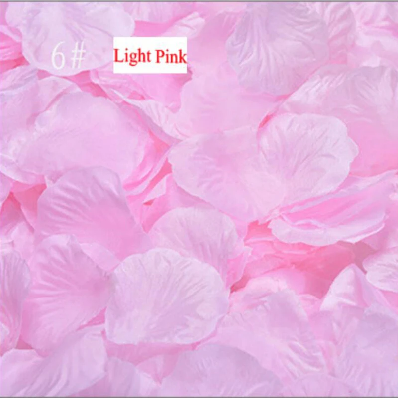 500pcs / lot silk rose petals for Wedding Party Birthday Decoration Romantic Artificial Rose Petals Flower | Свадьбы и торжества
