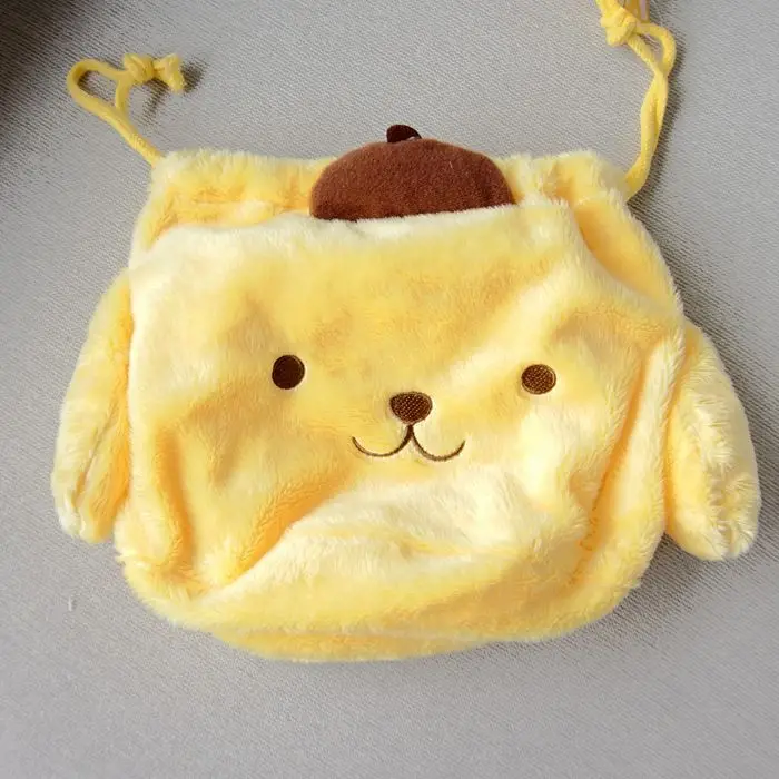 1 шт. милые плюшевые сумки с вышивкой my melody cinnamoroll для собак, косметички, детские подарки, коллекция игрушек - Цвет: pudding dog