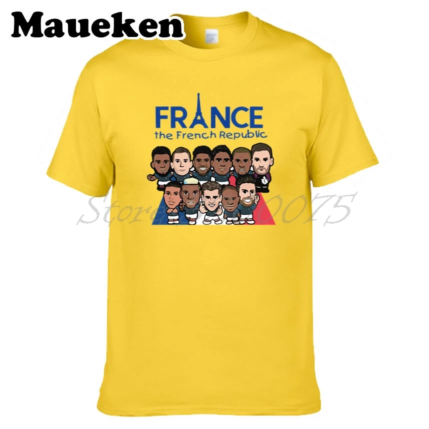 Мужчины Франция Griezmann Varane Mbappe Dembele Pogba Lloris Pavard Giroud Fekir world Tolisso чемпионы футболка