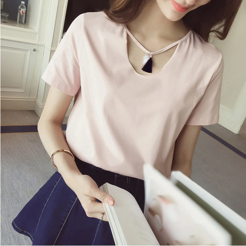 6519pink Послеродовая женская летняя хлопковая одежда с коротким рукавом для кормления грудью, Модные Топы И Футболки для кормящих мам, футболка для грудного вскармливания - Цвет: 6519pink