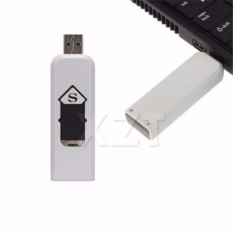1 шт. Usb гаджет Электронная зажигалка для табака перезаряжаемая сигарета без газа