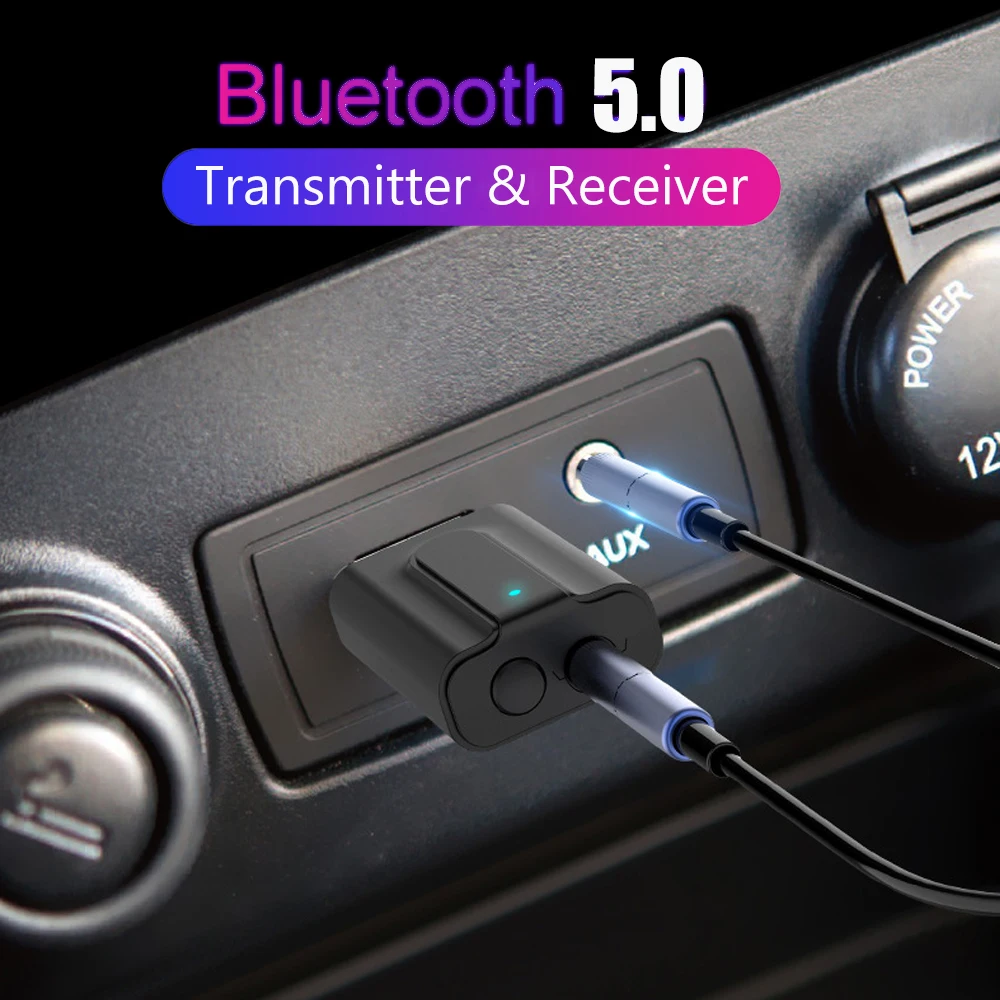 2 в 1 Автомобильный приемник передатчик Bluetooth 5 0 MP3 плеер 3 мм AUX стерео аудио