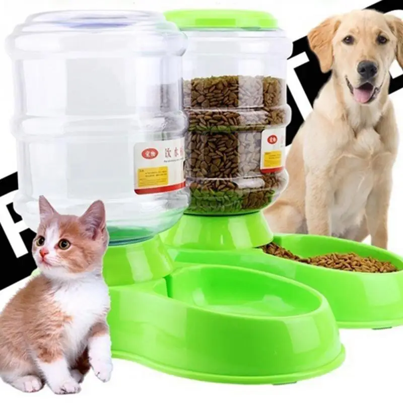 Pet Dog Cat автоматическая подача 3.5L блюдо для воды миска еды дозатор часть