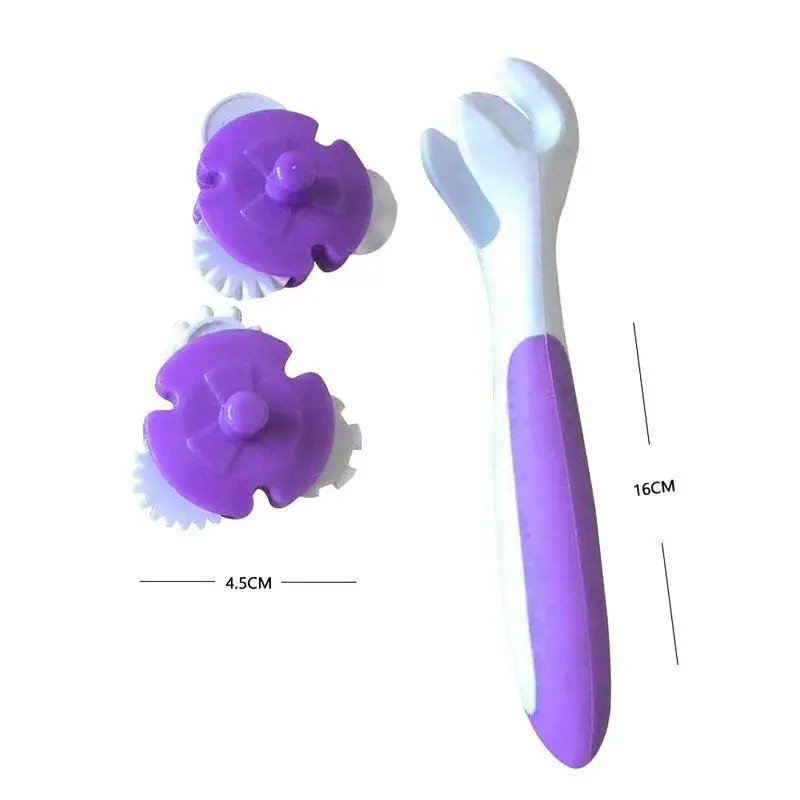 Fondant Sugarcraft Tool Cake Rolling Pin Embosser Roller Set Pastry Dough Strip Ribbon Rotary Cutter | Дом и сад