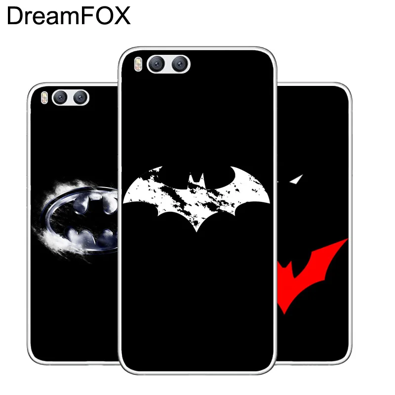 DREAMFOX M060 Бэтмен Мягкий ТПУ силиконовый чехол для Xiaomi Mi Note 2 3 4 5 6 8 SE M5 4C 4S 5C 5S 5X 6X A1