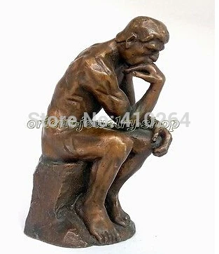 

Коллекционный! Винтажная Бронзовая статуя истончика Rodin в стиле арт-деко, 12 см