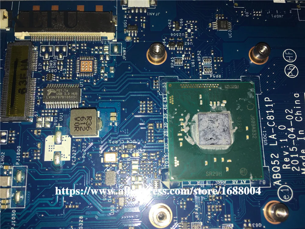 Оригинальная материнская плата для ноутбука HP 15 AC SR29H N3050 815248 001 ABQ52 полный