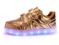 25-36 Size/ USB Charging Basket Led Children Shoes With Light Up Kids Casual Boys&Girls Luminous Sneakers Glowing Shoe enfant | Детская