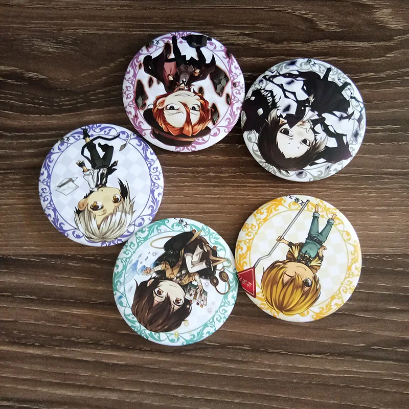 10 шт./компл. Хаоса аниме-hong маффиа накахара для выставления за пределами брошь значок аниме Кнопка брошь материал для изготовления сумок, подарок