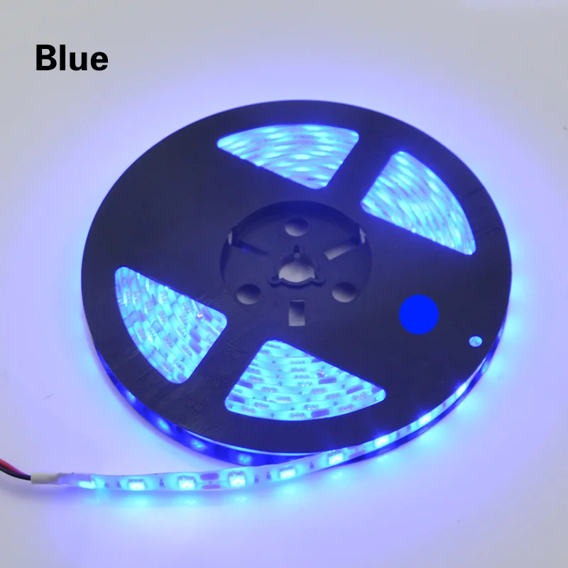 Синий Светодиодный светильник RGB 5050 12 В водонепроницаемый IP20 IP65 IP67 Светодиодный светильник для украшения сада наружная лампа 5 м/лот 60 Светодиодный s/M - Испускаемый цвет: Синий