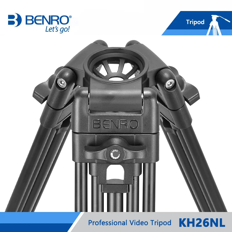BENRO KH26NL KH-26NL Штатив для видео Профессиональный алюминиевый штатив для видеокамеры гидравлическая головка Максимальная загрузка 5 кг DHL