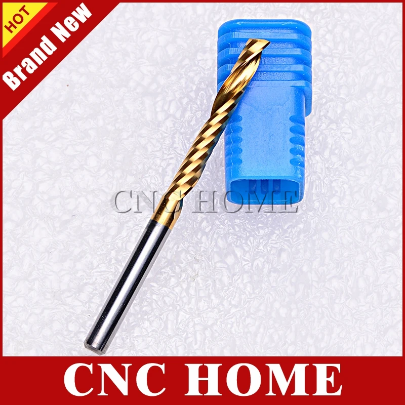 Спиральная фреза HRC55 с титановым покрытием 5 шт. 3 175x22 мм|cutter bit|one fluteend milling cutter |