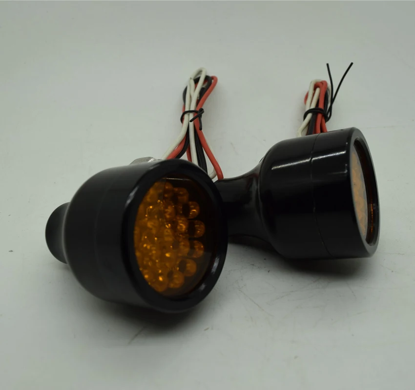 Free Shipping MINI Black Turn Signal Lights LED Motorcycle Signals Blinkers Front Rear Peg Light |