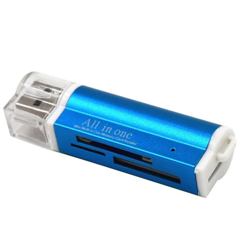 Кардридер Micro USB 2 0 4 в 1 кардридер usb адаптер для SD карты TF M2 MMC MS PRO DUO бесплатная