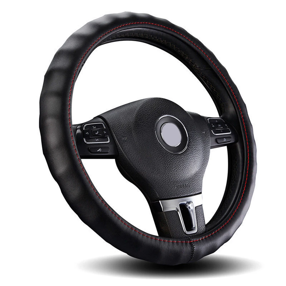Чехол рулевого колеса автомобиля из натуральной кожи Мягкий Нескользящий 100%