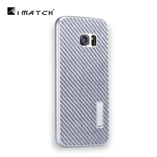 full silver Мода металлический корпус для Samsung Galaxy S7/S7 край крышки Элитная углерода Волокно Телефонные Чехлы для Samsung Galaxy S7 край Fundas - Цвет: full silver