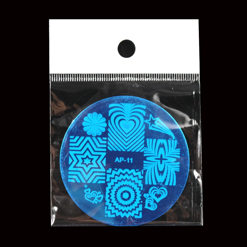 Pandox AP11 Radiating узорами дизайн ногтей Stamp шаблон изображения пластины для стемпинга