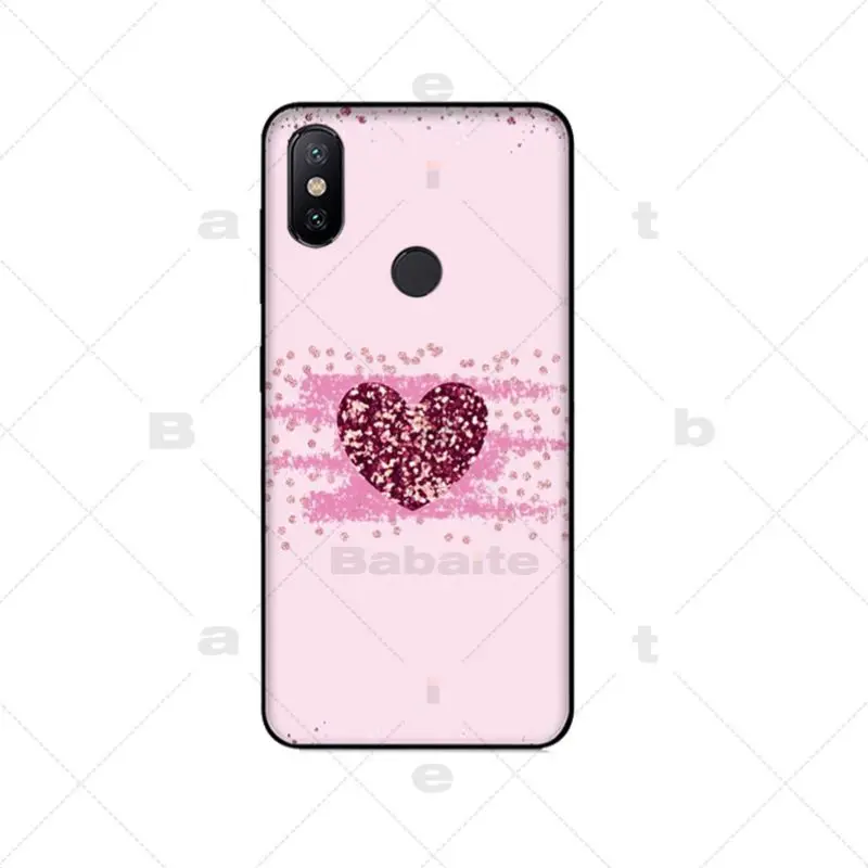 A8 Пайетки в форме сердца DIY роскошные высокого класса протектор чехол для Xiaomi mi6 mi8 Redmi5 Redmi 5 плюс MIX2 MIX2S Max2 max3 - Цвет: A8