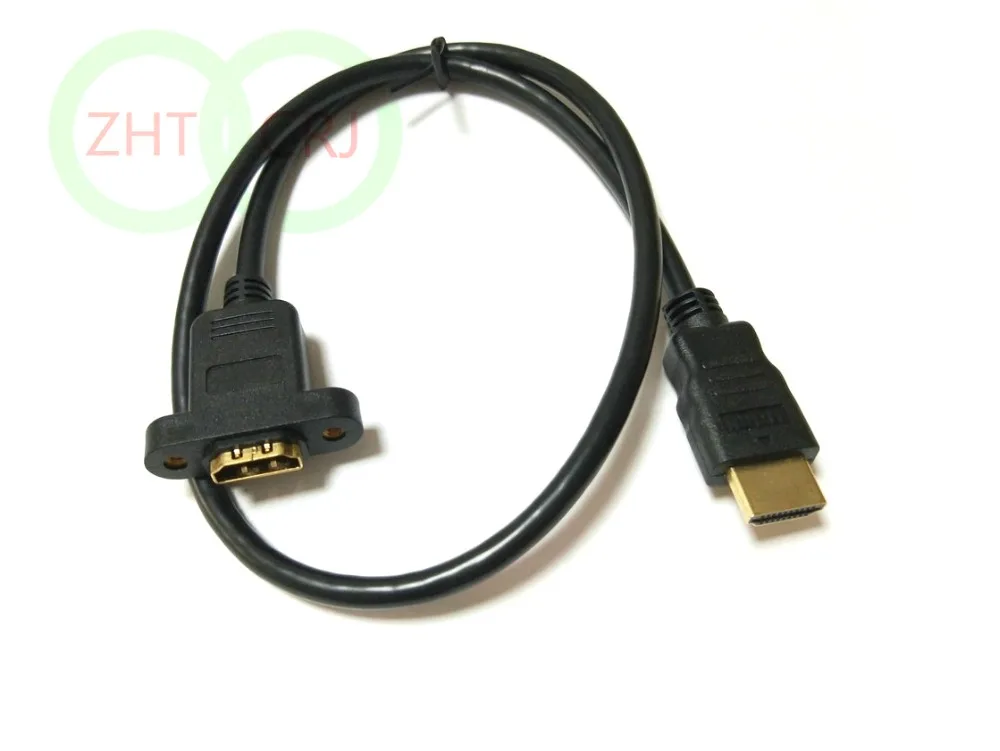 HDMI совместимый Удлинительный кабель с штекером на гнездо 60 см|male to female|male malemale male |