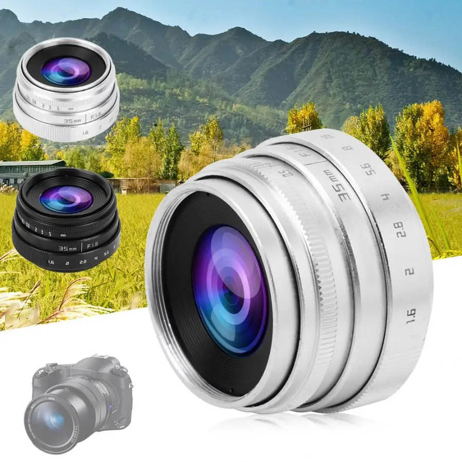 35 мм F1.6 CCTV C Mount большая апертура объектива для sony NEX M4/3 FX адаптер объектива f/1,6 Максимальная апертура микро одиночный объектив