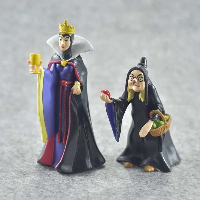 8 шт./компл. Принцесса Белоснежка и семь гномов королева принц ПВХ Фигурки игрушки