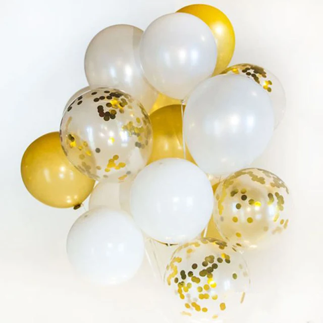 Gold White set 1" 20 шт мраморный воздушный шар" Конфетти "Букет прозрачные латексные воздушные шары для дня рождения или свадьбы декоративная фотобудка - Цвет: Gold White set