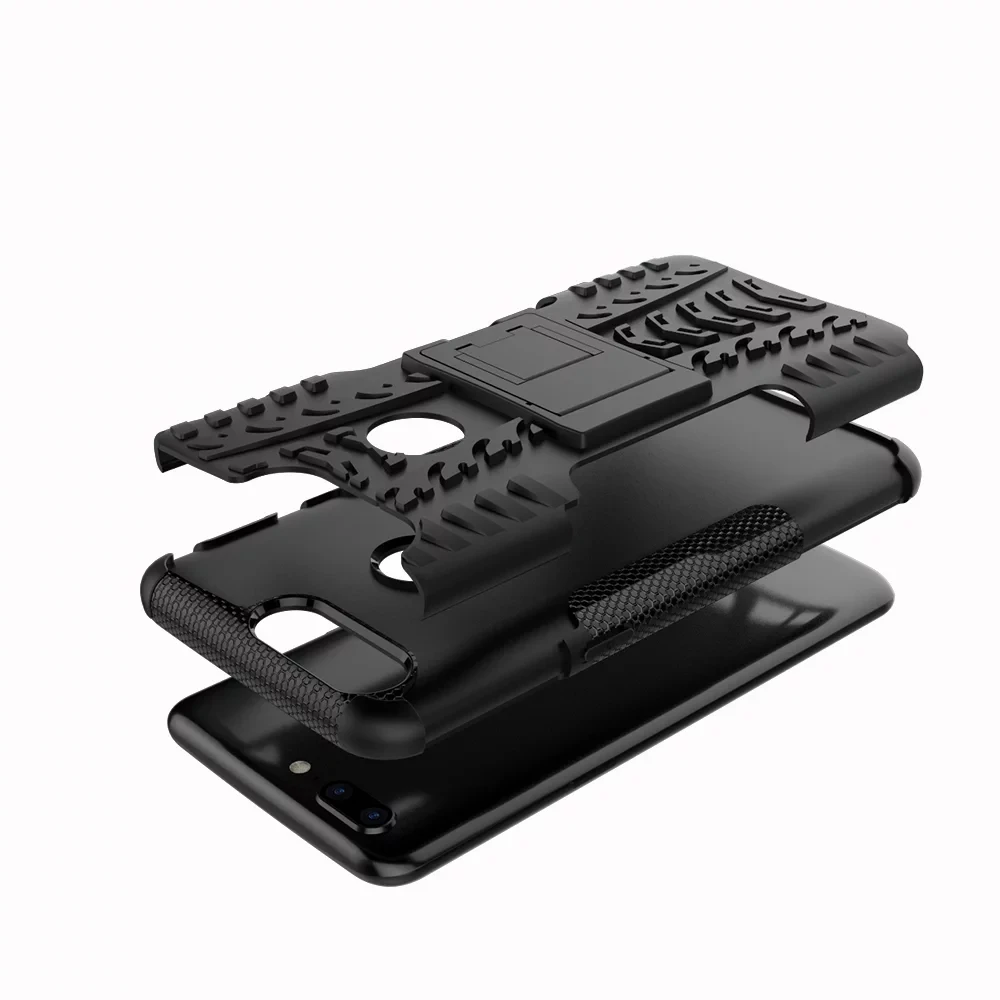 Oneplus 5t Case shockproof TPU+PC hybrid Dual Armor Silicone Back Cover For One Plus a5010 5 t Stand Hard Phone capa |