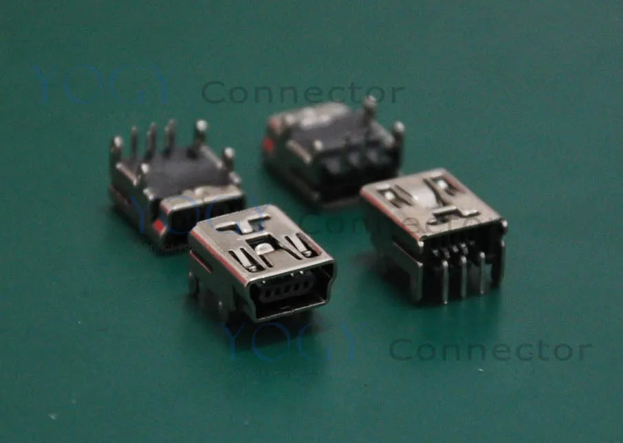 (30 шт./лот) мини-usb гнездовой разъем DIP 4 фиксированных фута обычно используется в