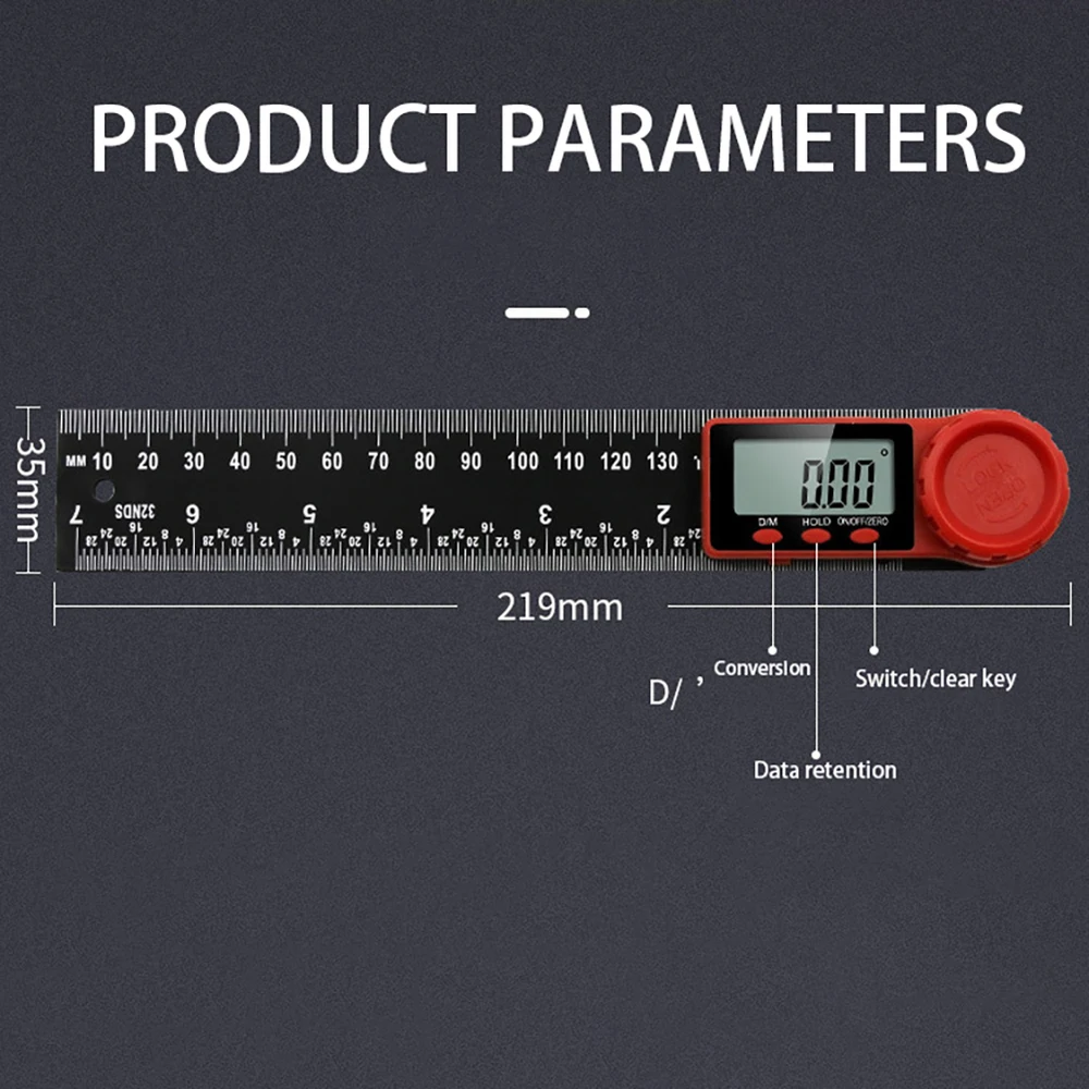 200mm Digital Angle Ruler Scale Electronic Goniometer Protractor Inclinometer Electron Detector | Инструменты