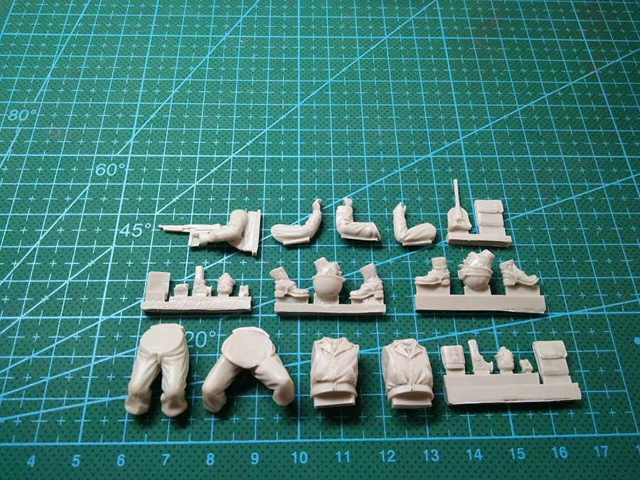 Неокрашенный комплект 1/35 человек США ГИС сидя фигурка солдата Вилли