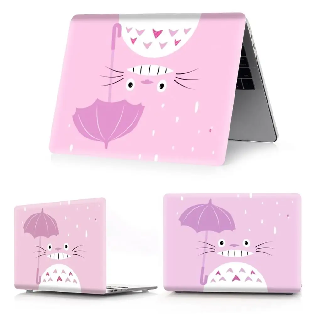 fense Totoro Чехол для ноутбука с цветной печатью Тоторо для Macbook Air 11 13 Pro retina 12 13 15 дюймов для New Air 13 или New Pro 13 15 - Цвет: fense Totoro