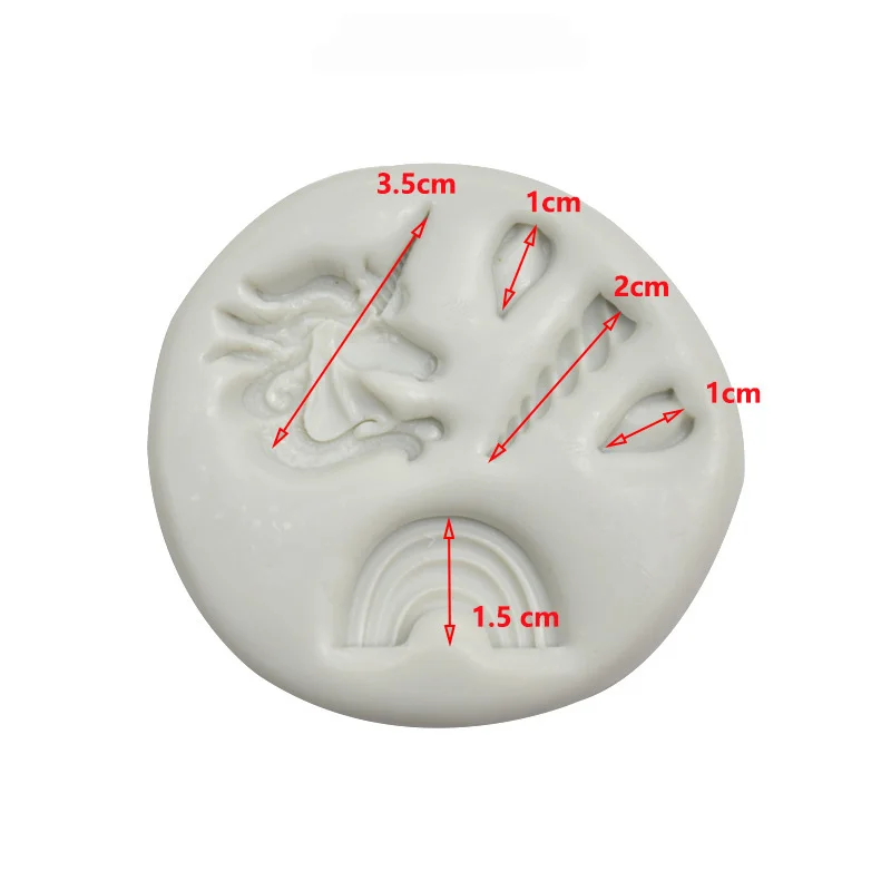 Единорог силиконовые формы штамповый торт декоративные инструменты три стиля