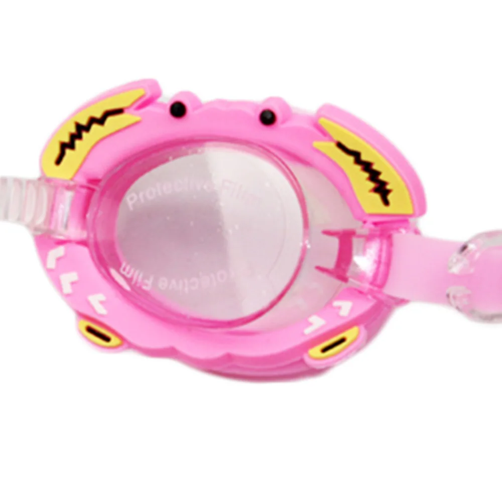 Прочные силиконовые Мультяшные очки для плавания Детские регулируемые