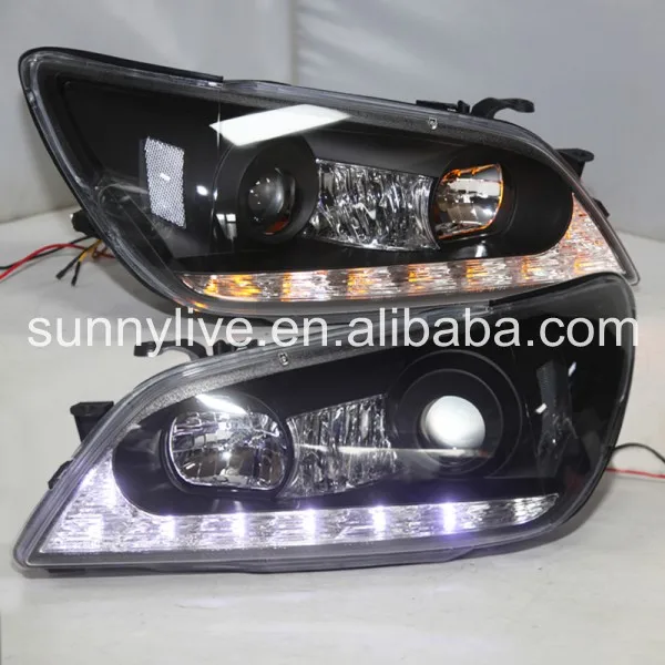 Для Lexus IS200 Toyota Altezza светодиодный фары с объективом проектора 2001 2005 Jy черный