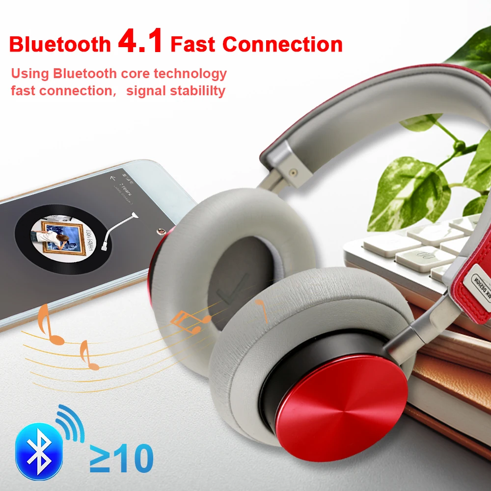 Беспроводные наушники WK Bluetooth гарнитура складные регулируемые с микрофоном для