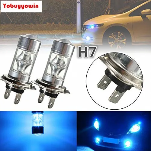 2 шт. H7 6W 12 LED Samsung 2323 SMD чип 800LM Phare Voiture Antibrouillard Ampoule Auto Lampe DC 12-30V Ice Bleu Lumiere | Автомобили