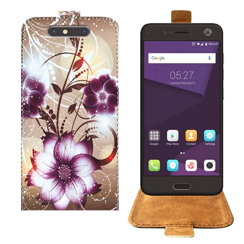 Новые мультфильм живопись ПУ кожа задняя крышка флип чехол для zte лезвие V8 5 2