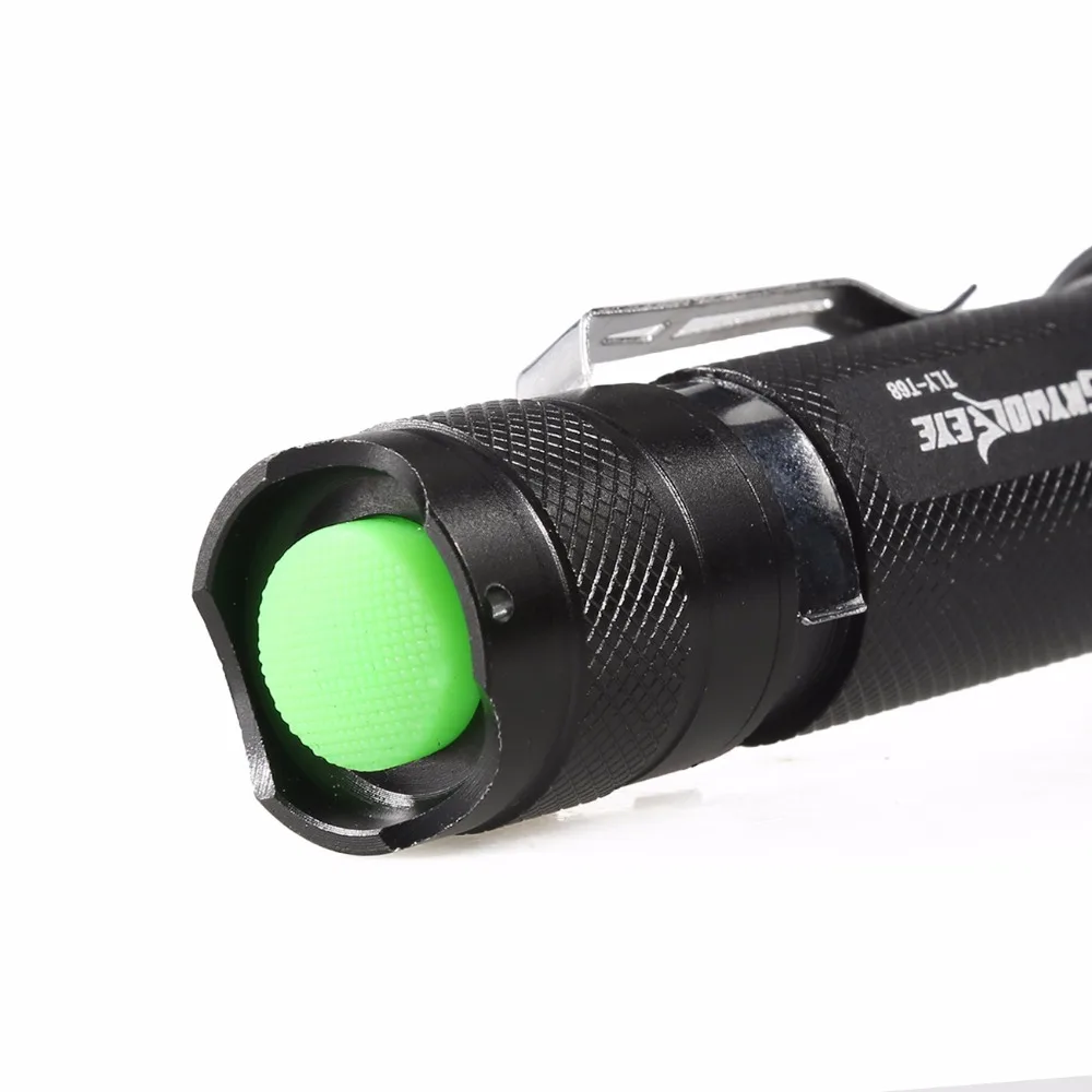SKYWOLFEYE распродажи CREE T6 светодиодный фонарик подарки SOS Водонепроницаемый 18650
