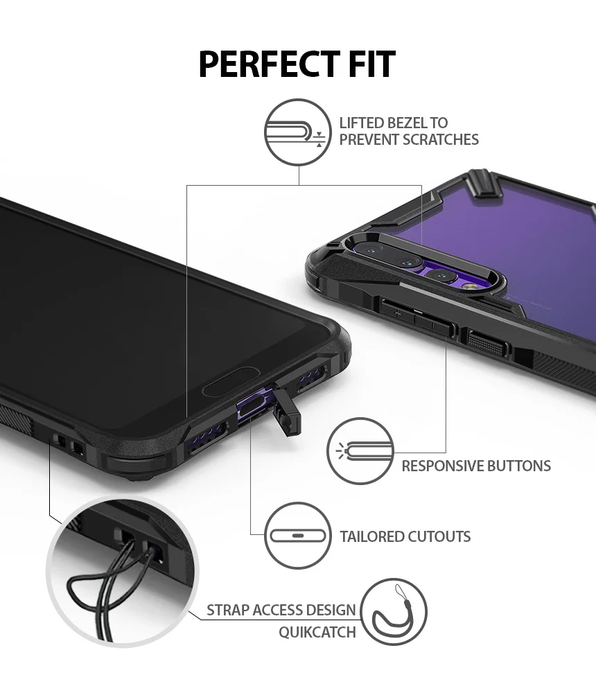 100% Original Ringke Fusion X Case for Huawei P20 Pro |
