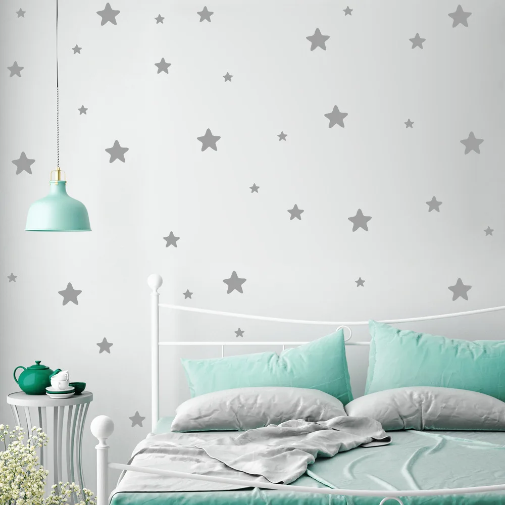

Five-Pointed Stars Wall Decal Sticker Art Decor Creative Decal Sticker Removable Sticke Vinyl Carving Star For Kids Room T170313