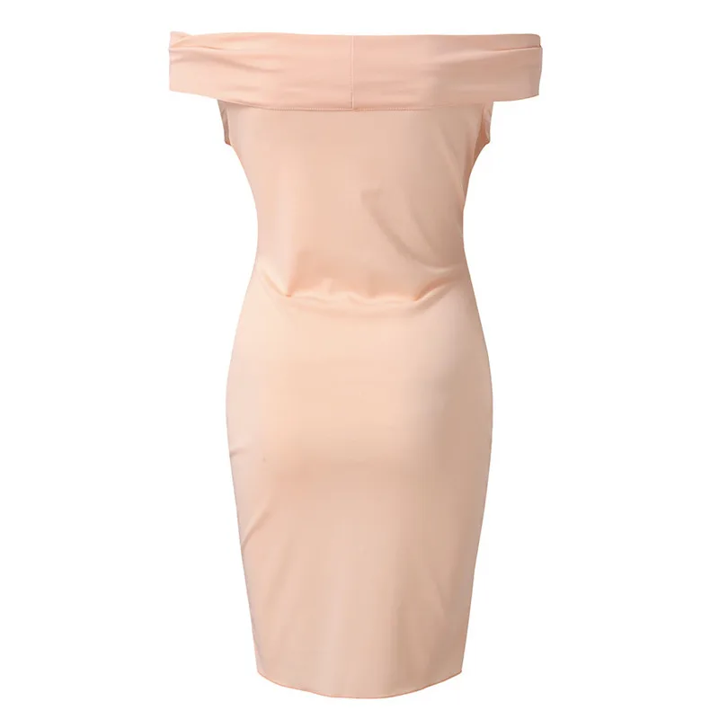 Летнее платье женское модное мини с вырезом лодочкой сексуальное вечернее