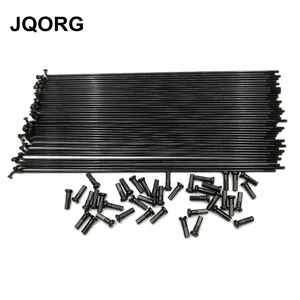 Спицы для горного велосипеда, диаметр 2,0 мм, J-гнутый 45 # стальной материал, черные ниппели спицы для горного велосипеда