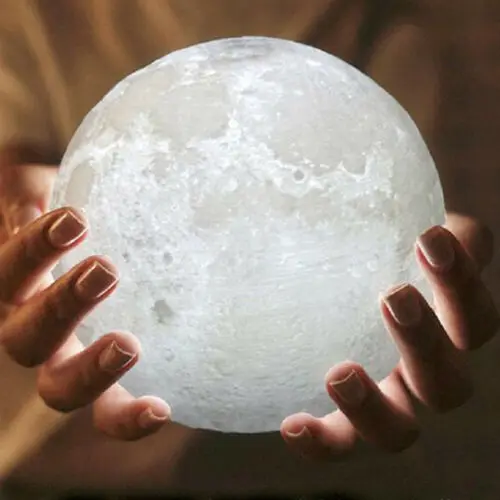 3D USB светодиодный волшебный ночник в виде Луны Регулируемая яркость