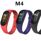 M4 Smartband 10 шт.лот в наличии браслет часы пульсометр фитнес-трекер активность кровяное давление браслет Android Ios
