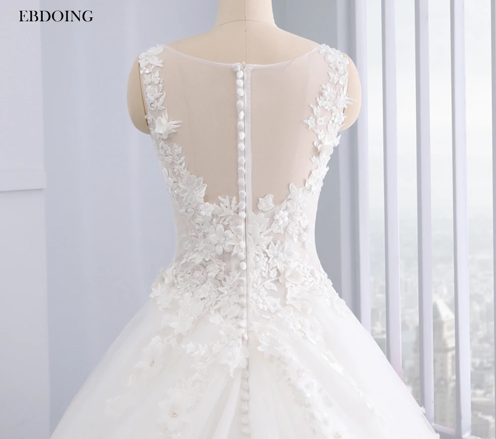 Vestidos De Novia/свадебное платье принцессы трапециевидной формы с глубоким вырезом на