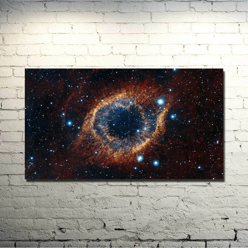 Шелковый постер Галактика Космос Звезды Туманность искусство печать 13x24 24 24x43