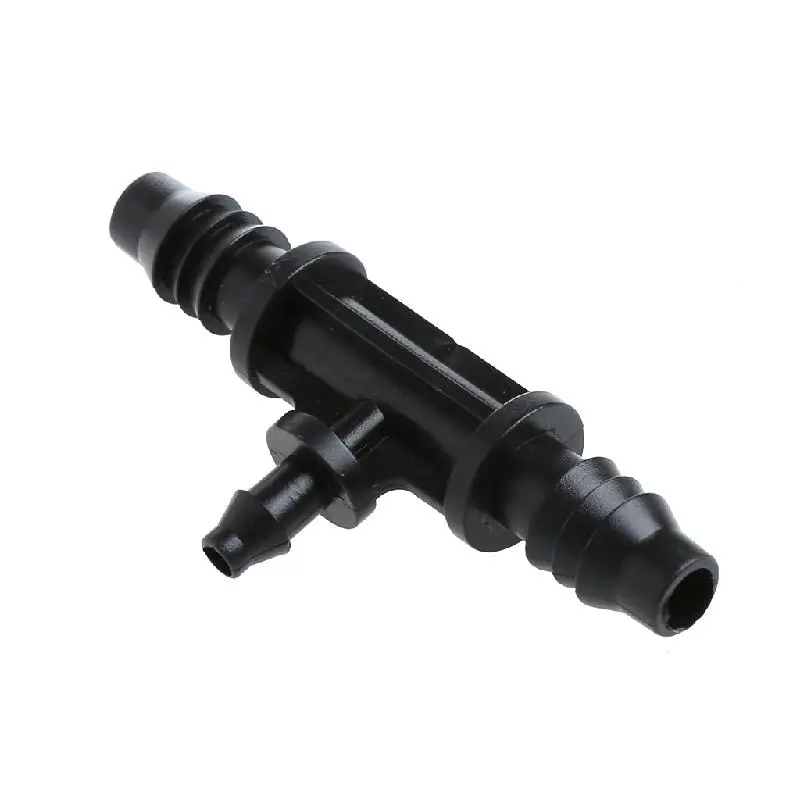 Новый 3 сторонний пластиковый колючий соединитель трубы шланг 4/7 мм 8/12 полива