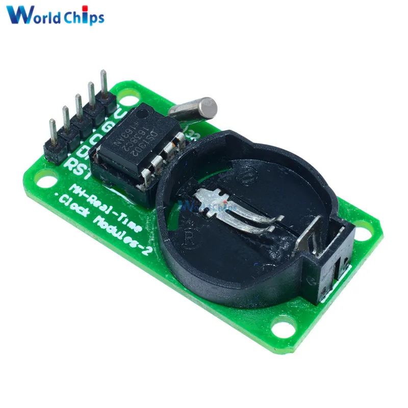 2 шт. Модуль DS1302 для часов в режиме реального времени 3 В 5 Arduino с CR2032 AVR ARM PIC SMD без
