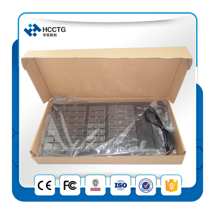 Высококачественная программируемая мембранная клавиатура KB66 с MSR|programmable keyboard|pos